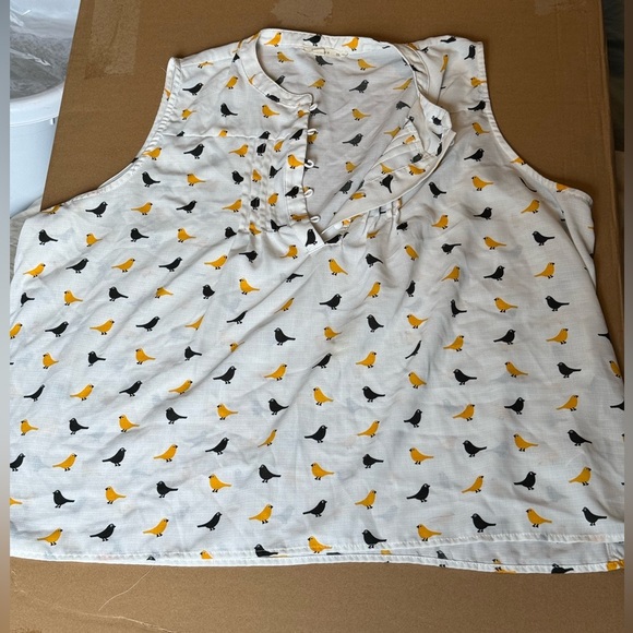 fun 2 fun Tops - ModCloth/fun 2 fun Freelance for the Taking Sleeveless Blouse 2x